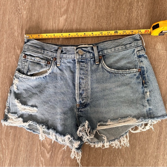 AGOLDE Parker Vintage Cut Off Shorts in grudge – size 28 - Picture 8 of 9